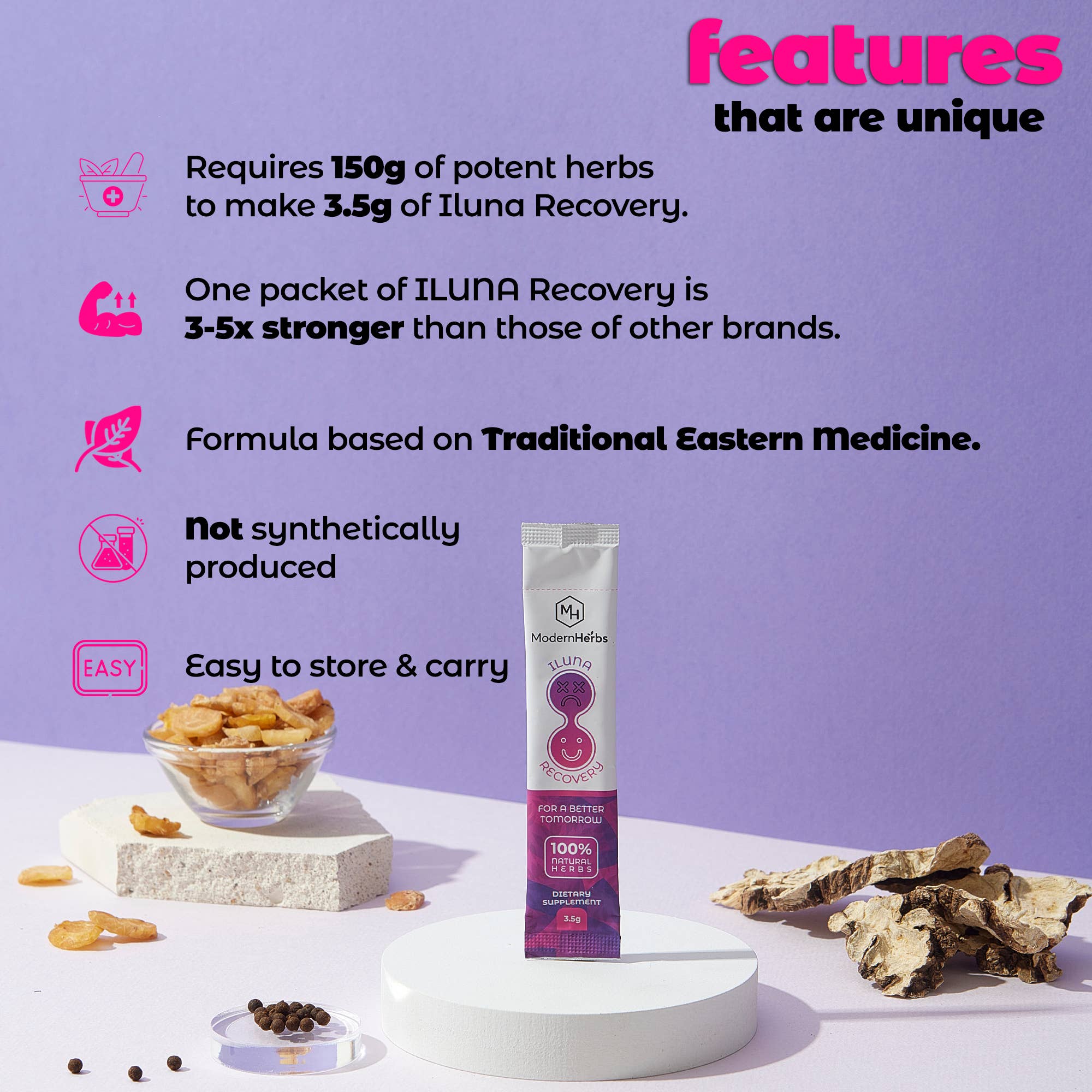 Herb-based Hangover Prevention | Relief  ILUNA (qt 4)