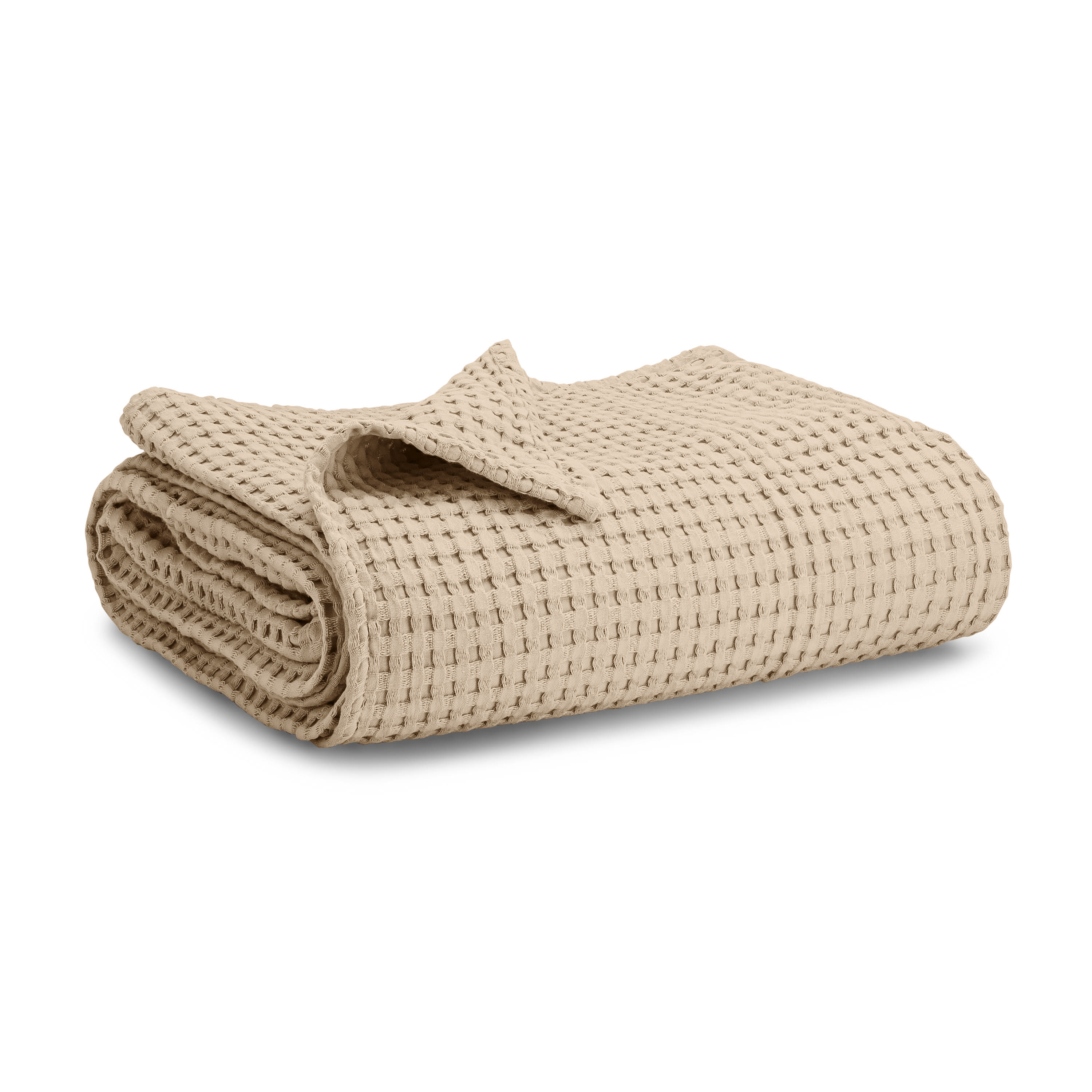 Waffle Baby Blanket, 40" x 40" Swaddle Blanket by Comfy Cubs