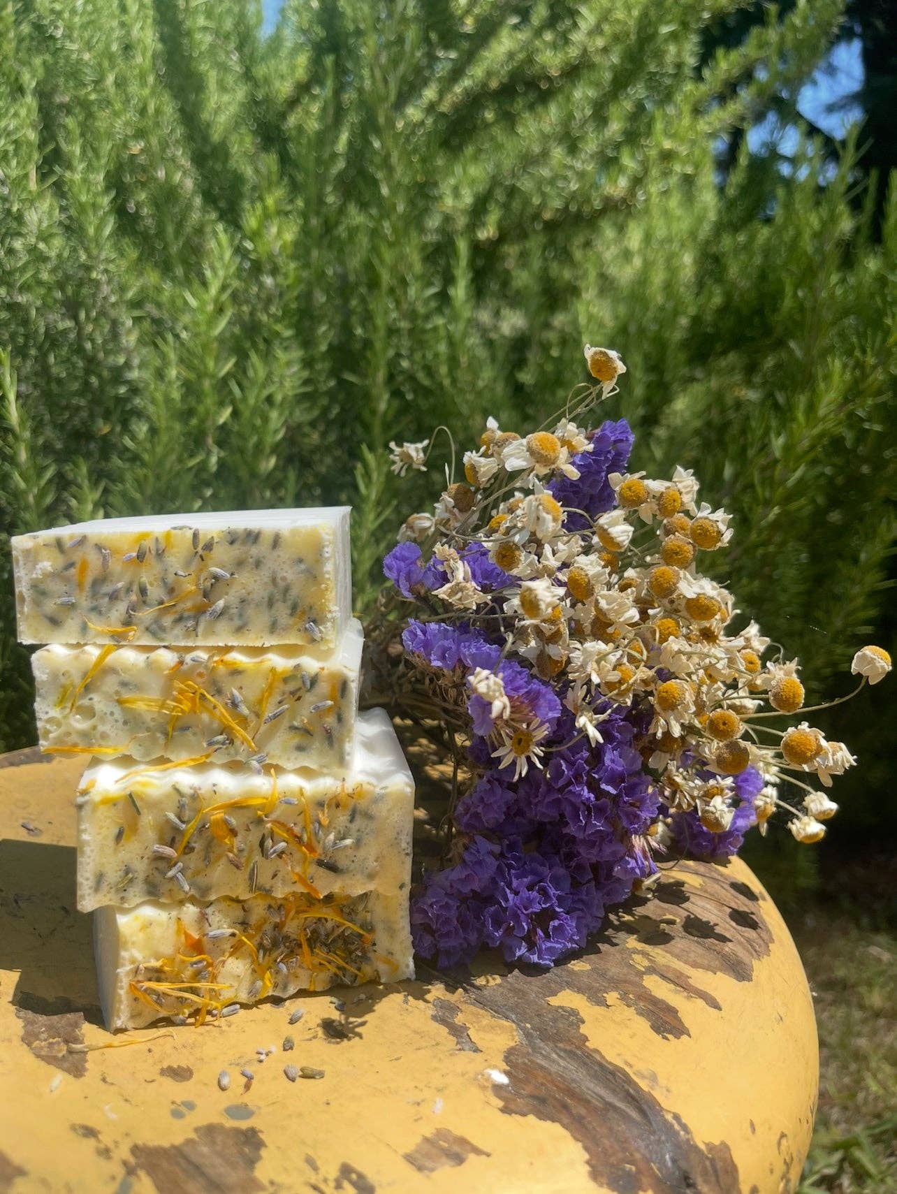Calendula, Chamomile & Lavender Goat Milk Soap