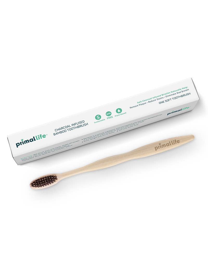 Charcoal Infused Bamboo Toothbrush