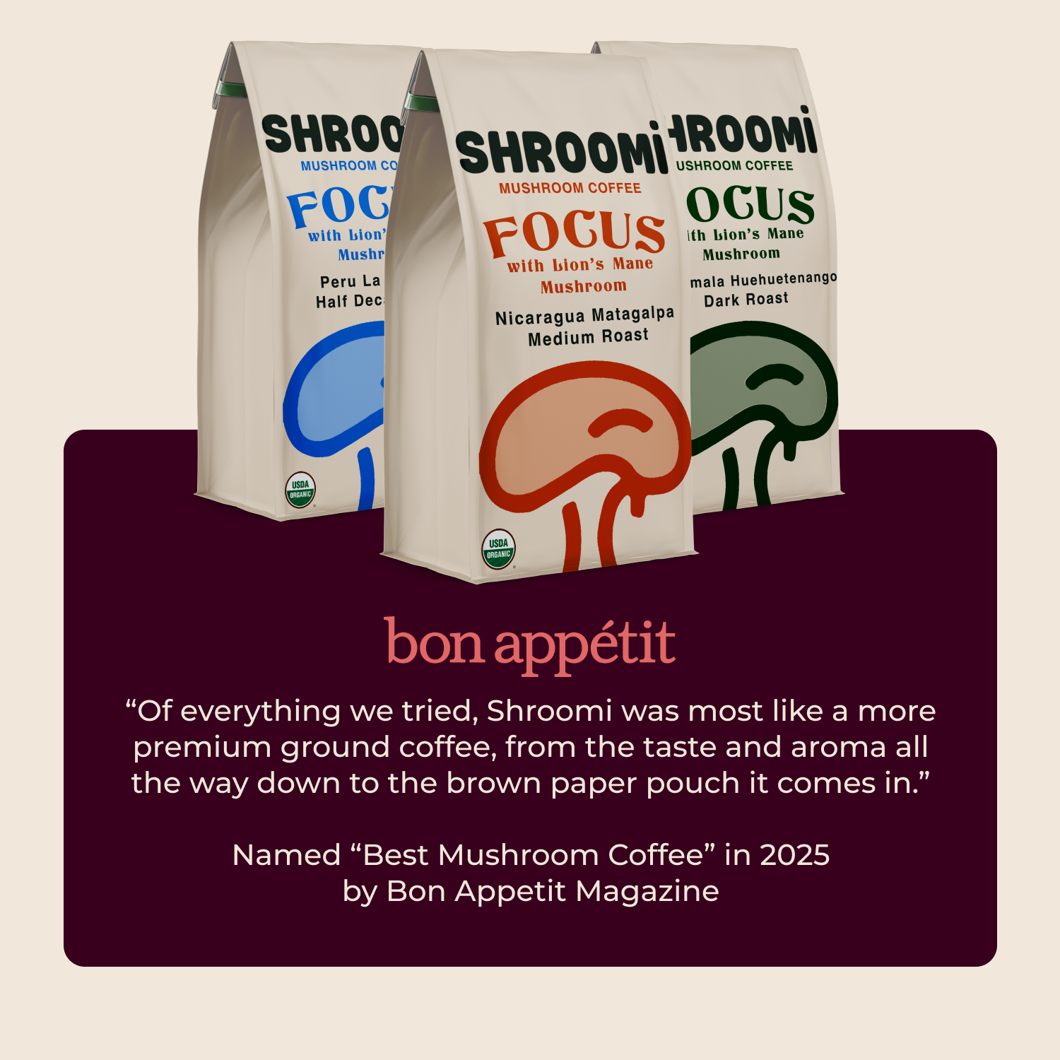 SHROOMI Mental Performance Coffee - Light Roast Mexico