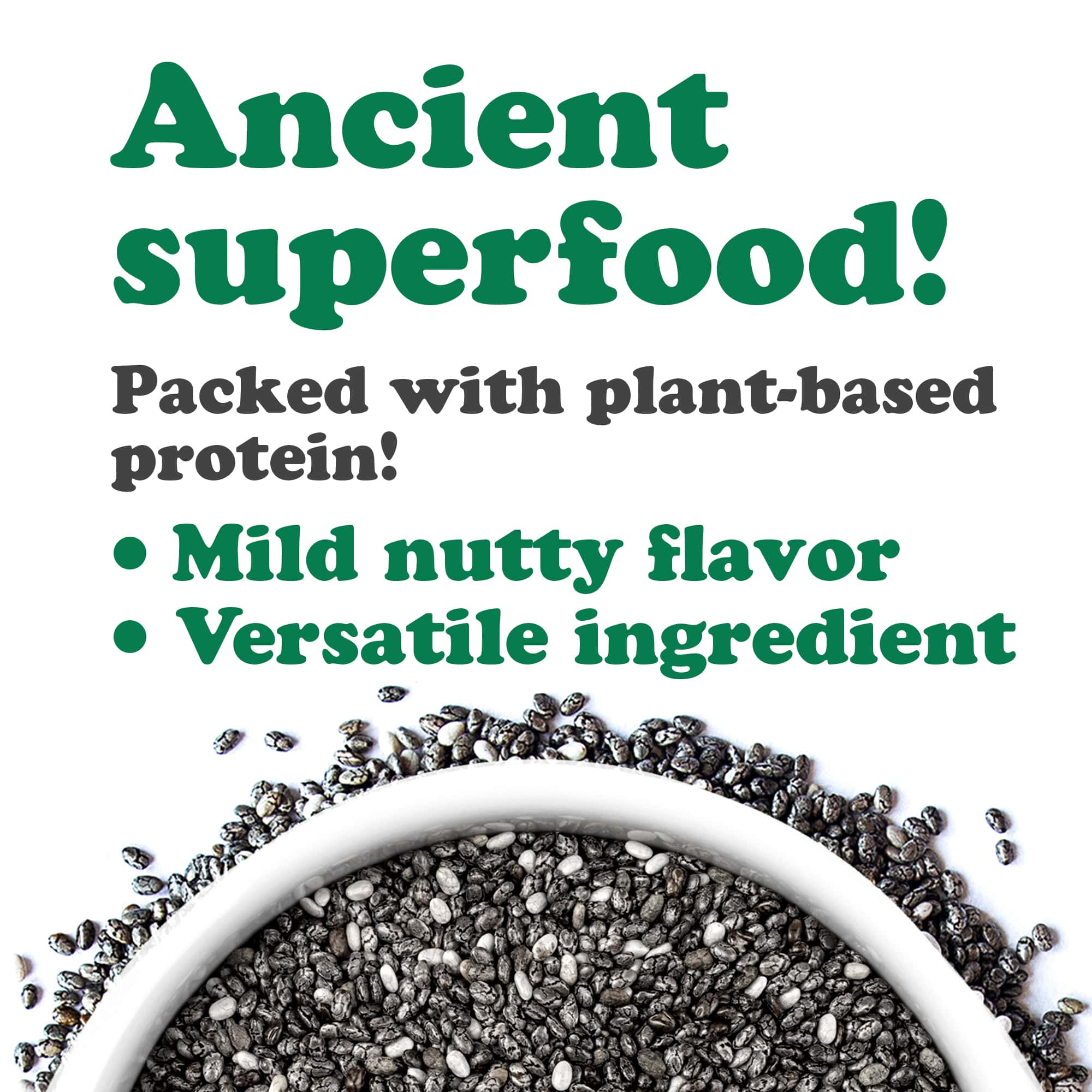 Organic Black Chia Seeds – Sproutable,  Keto, Sirtfood